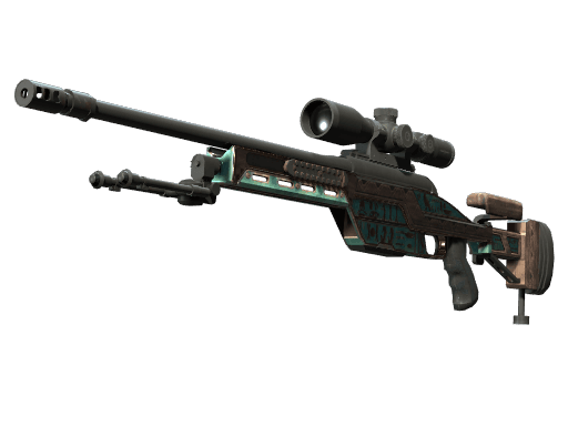 SSG 08 | Azure Glyph (Battle-Scarred)