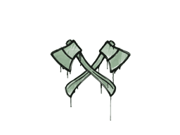 Sealed Graffiti | X-Axes (Cash Green)