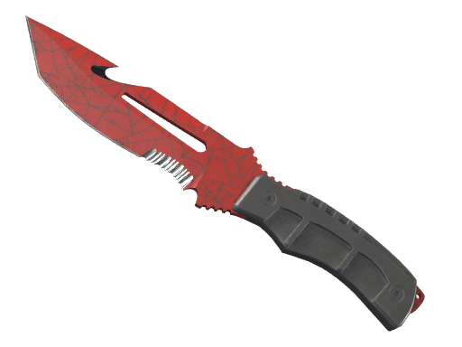 ★ StatTrak™ Survival Knife | Crimson Web (Battle-Scarred)