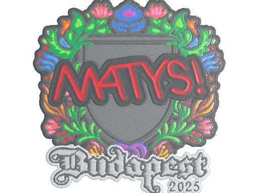 Sticker | MATYS (Embroidered) | Budapest 2025