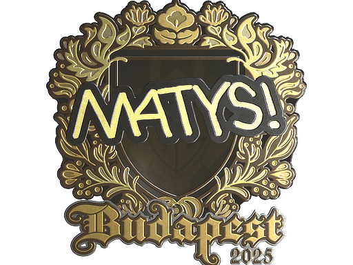 Sticker | MATYS (Gold) | Budapest 2025