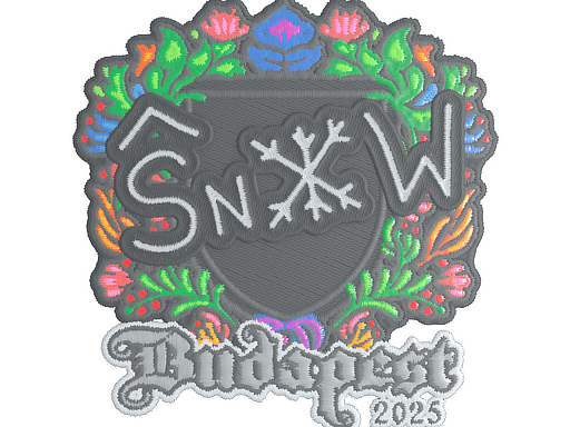 Sticker | snow (Embroidered) | Budapest 2025