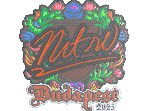 Sticker | nitr0 (Embroidered) | Budapest 2025