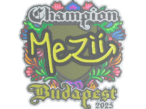 Sticker | mezii (Embroidered, Champion) | Budapest 2025