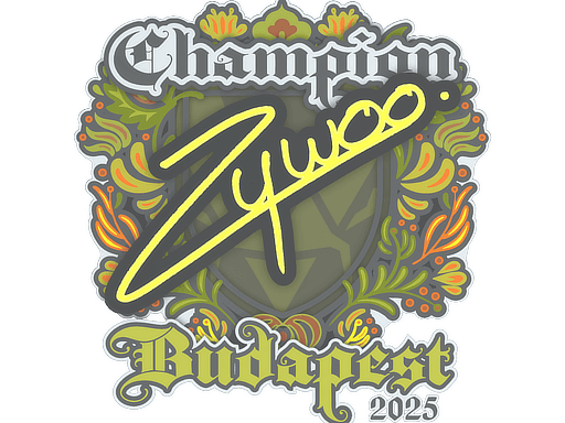 Sticker | ZywOo (Champion) | Budapest 2025