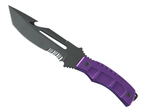 ★ StatTrak™ Survival Knife | Ultraviolet (Battle-Scarred)