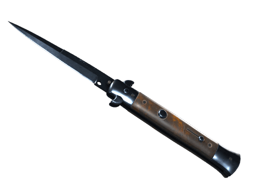 ★ StatTrak™ Stiletto Knife | Blue Steel (Battle-Scarred)