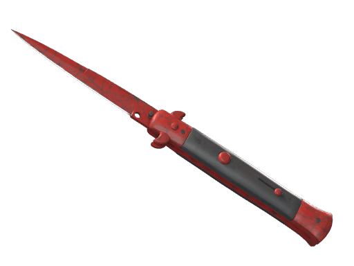 ★ StatTrak™ Stiletto Knife | Crimson Web (Battle-Scarred)