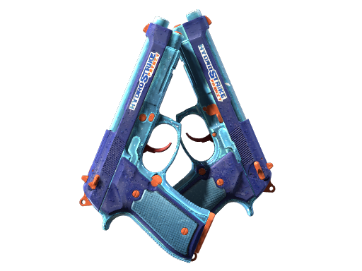 Dual Berettas | Hydro Strike (Battle-Scarred)