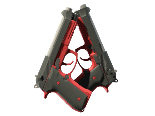 Dual Berettas | Panther (Battle-Scarred)