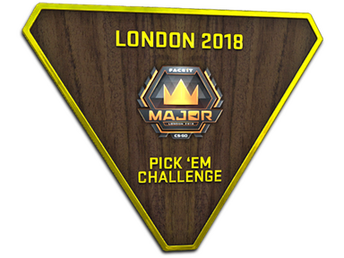 Gold London 2018 Pick'Em Trophy
