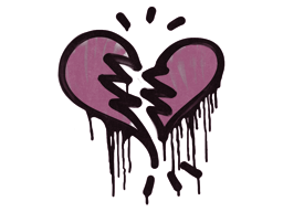 Sealed Graffiti | Broken Heart (Princess Pink)