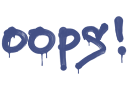 Sealed Graffiti | Oops (SWAT Blue)