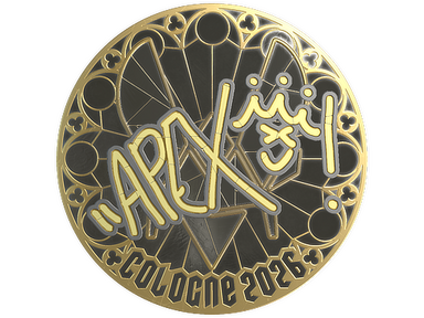 Sticker | apEX (Gold) | Cologne 2026