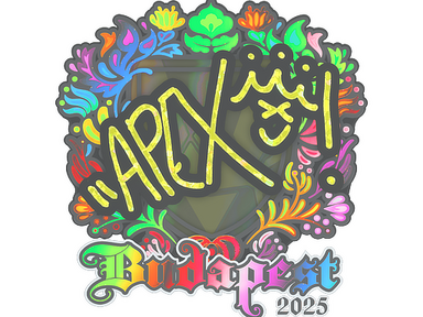 Sticker | apEX (Holo) | Budapest 2025