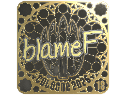 Sticker | blameF (Gold, Ranked) | Cologne 2026