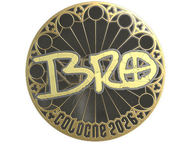 Sticker | br0 (Gold) | Cologne 2026