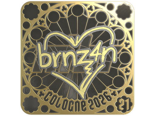 Sticker | brnz4n (Gold, Ranked) | Cologne 2026