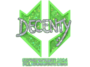 Sticker | decenty (Glitter) | Copenhagen 2024