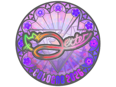Sticker | dexter (Holo) | Cologne 2026