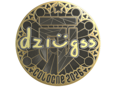 Sticker | dziugss (Gold) | Cologne 2026