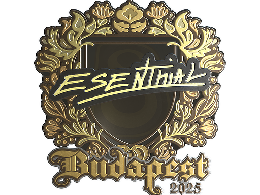 Sticker | esenthial (Gold) | Budapest 2025