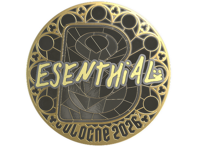 Sticker | esenthial (Gold) | Cologne 2026