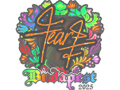 Sticker | fEAR (Holo) | Budapest 2025