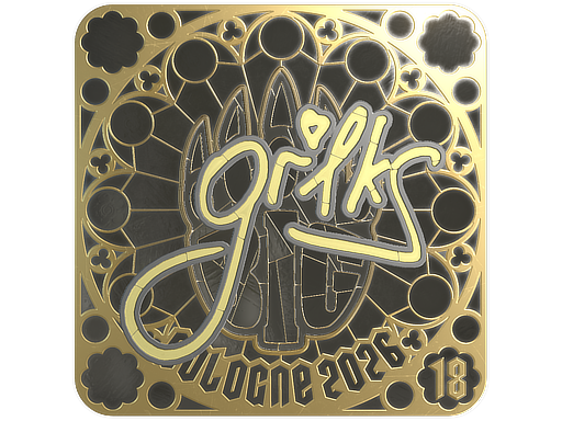 Sticker | gr1ks (Gold, Ranked) | Cologne 2026