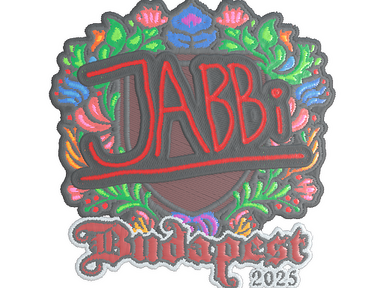 Sticker | jabbi (Embroidered) | Budapest 2025