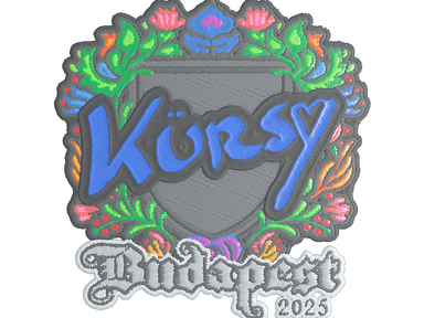 Sticker | Kursy (Embroidered) | Budapest 2025