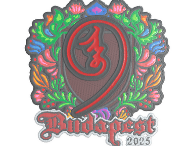 Sticker | nin9 (Embroidered) | Budapest 2025