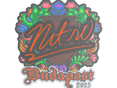 Sticker | nitr0 (Embroidered) | Budapest 2025