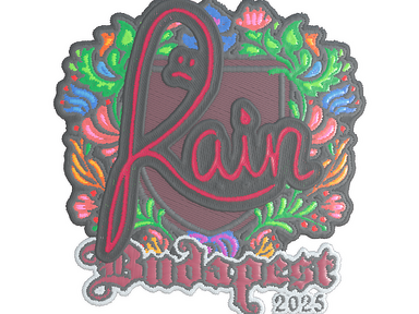 Sticker | rain (Embroidered) | Budapest 2025