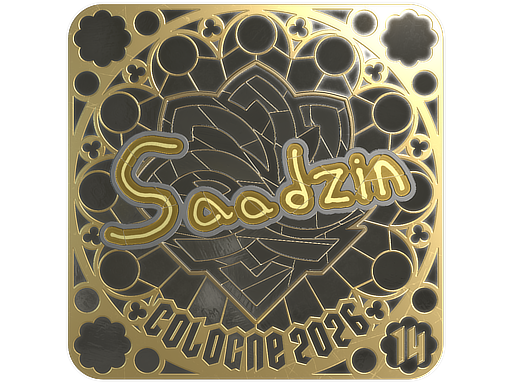 Sticker | saadzin (Gold, Ranked) | Cologne 2026