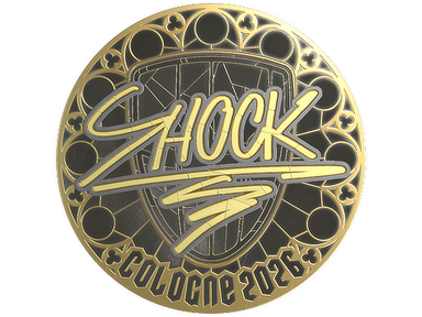 Sticker | SHOCK (Gold) | Cologne 2026