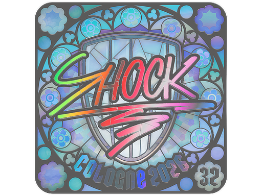 Sticker | SHOCK (Holo, Ranked) | Cologne 2026