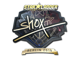 Sticker | shox (Gold) | Berlin 2019