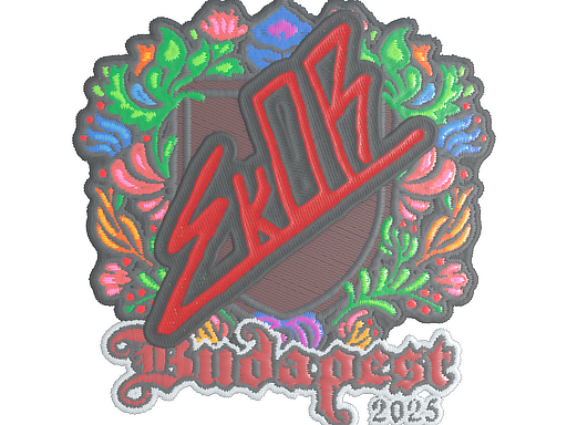 Sticker | sk0R (Embroidered) | Budapest 2025