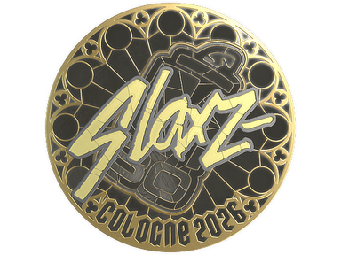 Sticker | slaxz- (Gold) | Cologne 2026