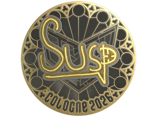 Sticker | susp (Gold) | Cologne 2026
