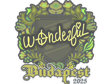 Sticker | w0nderful | Budapest 2025