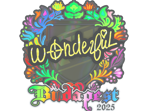 Sticker | w0nderful (Holo) | Budapest 2025