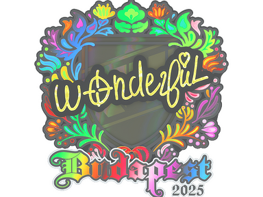 Sticker | w0nderful (Holo) | Budapest 2025