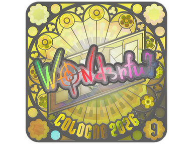 Sticker | w0nderful (Holo, Ranked) | Cologne 2026