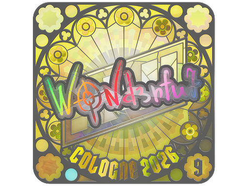 Sticker | w0nderful (Holo, Ranked) | Cologne 2026