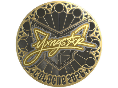 Sticker | yxngstxr (Gold) | Cologne 2026