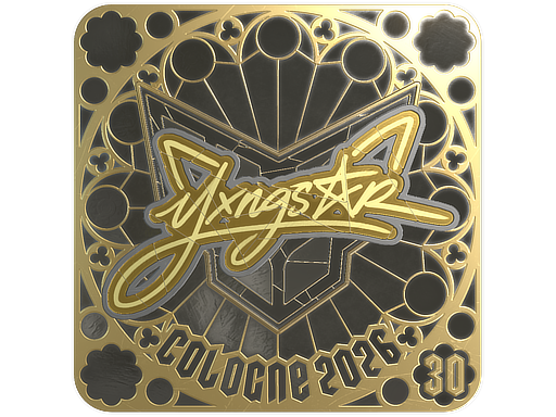 Sticker | yxngstxr (Gold, Ranked) | Cologne 2026