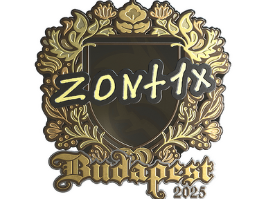 Sticker | zont1x (Gold) | Budapest 2025